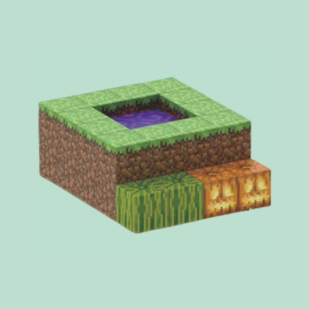 Campo de Abóbora Minecraft® (32 Blocos)